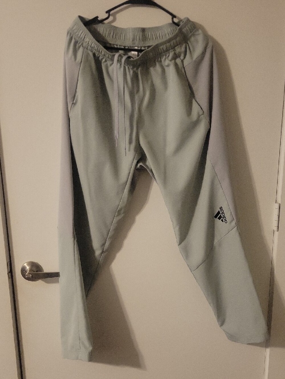 adidas Light Seafoam Gray Men's Jogger Sweatpants - Picture 4 of 7